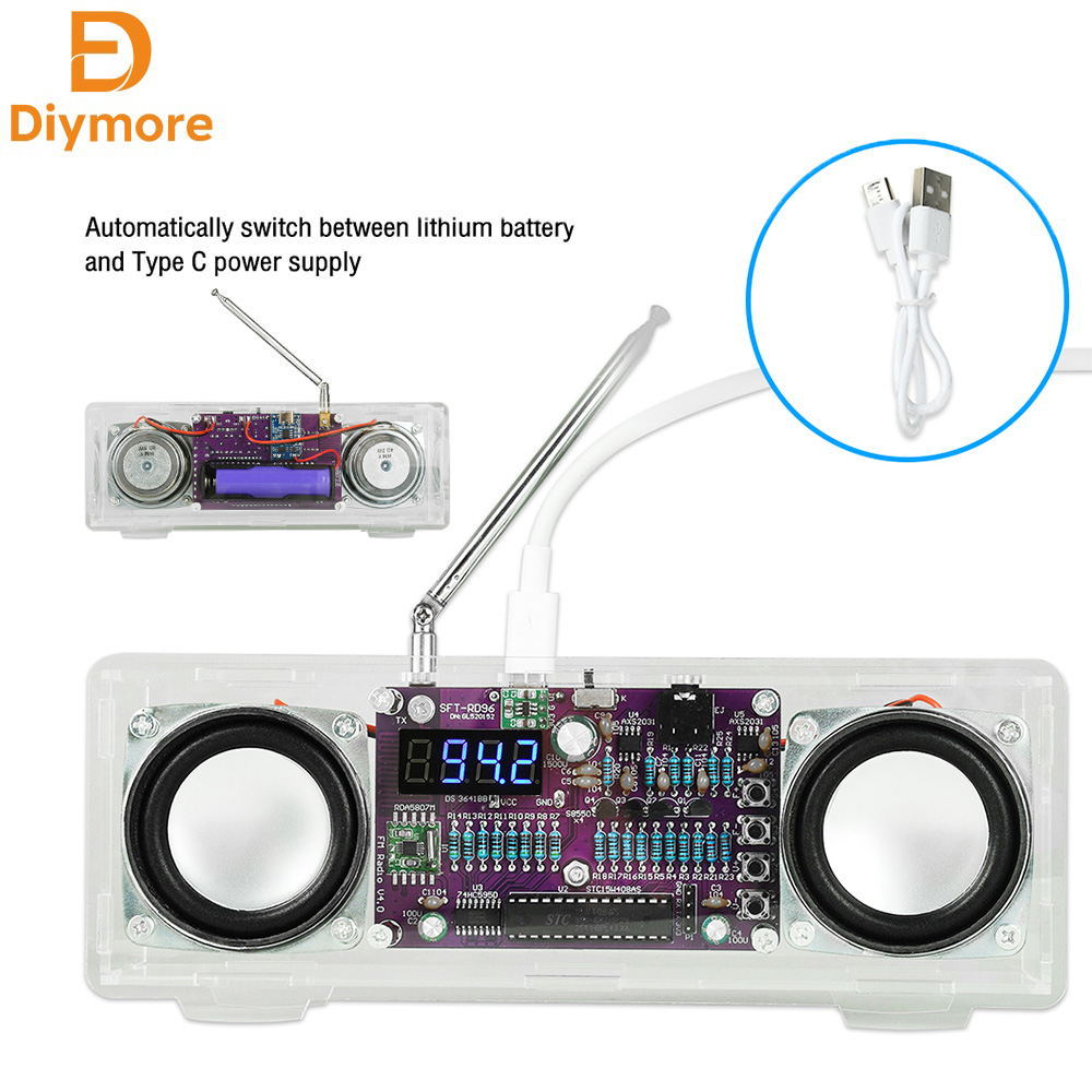 Diy Electronics Youtube Channel - 듀얼 채널 전자 FM 라디오 납땜
