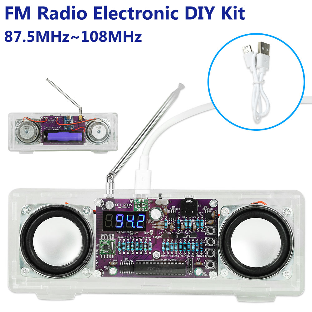Diy Electronics Youtube Channel - FM 라디오 전자 87.5MHz~108MHz 납땜 프로젝트