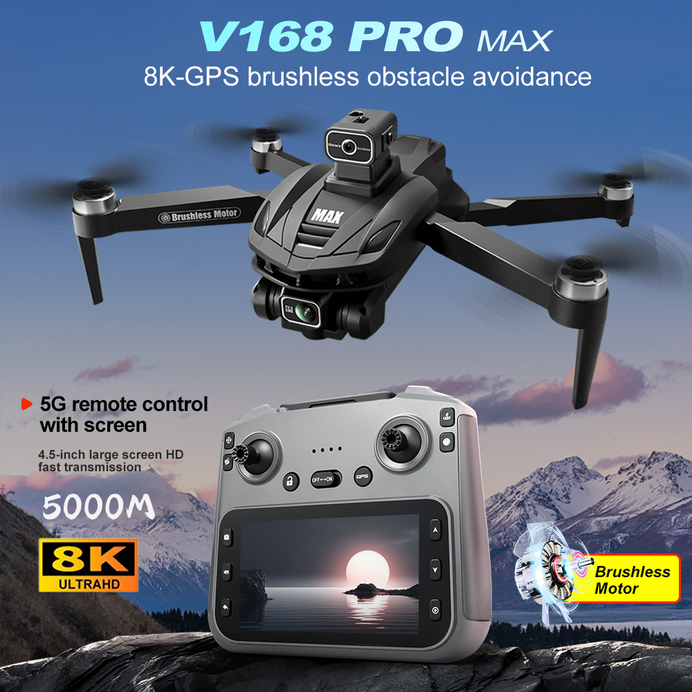 Diy Drone Electronics - V168 PRO Max GPS 드론 8K