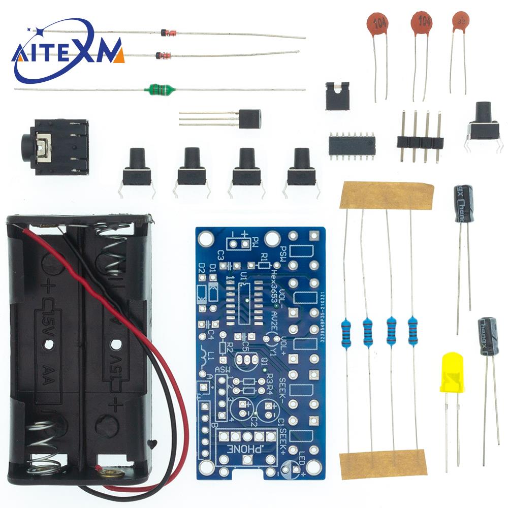 DIY 전자 키트 무선 스테레오 FM 라디오 수신기 모 - Hobby Diy Electronics Kit 리뷰 및 가격