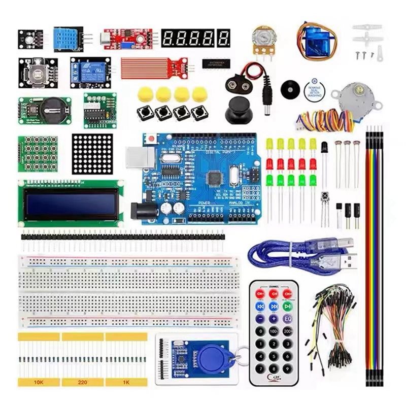 스테퍼 모터 학습 세트가 포함된 Arduino UNO  - Diy Electronics Starter Kit 리뷰 및 가격