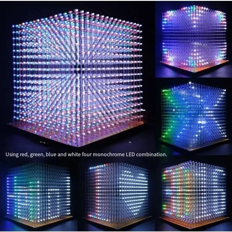 3 D16mini 라이트 큐브 키트 16x16x16 전 - Diy In Electronics 리뷰 및 가격