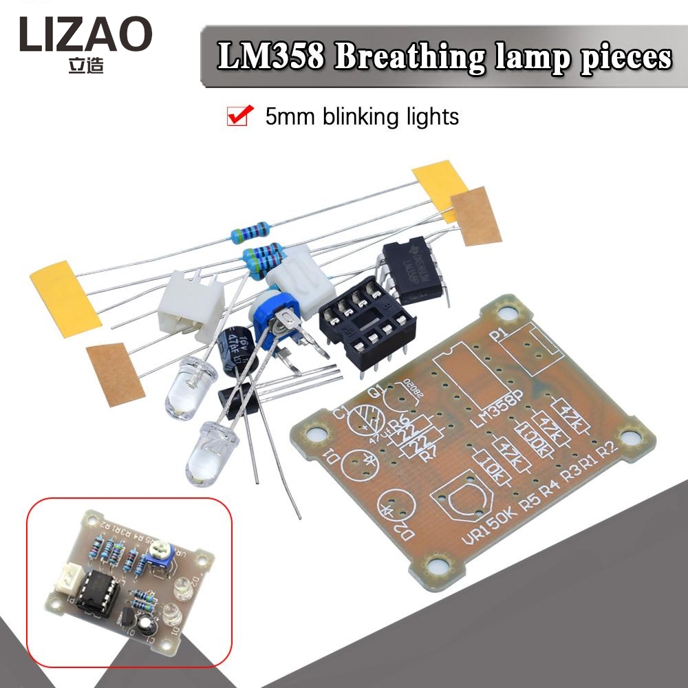LIZAO LM358 LED 호흡등 DIY 키트 전자  - Useful Diy Electronics Projects 리뷰 및 가격