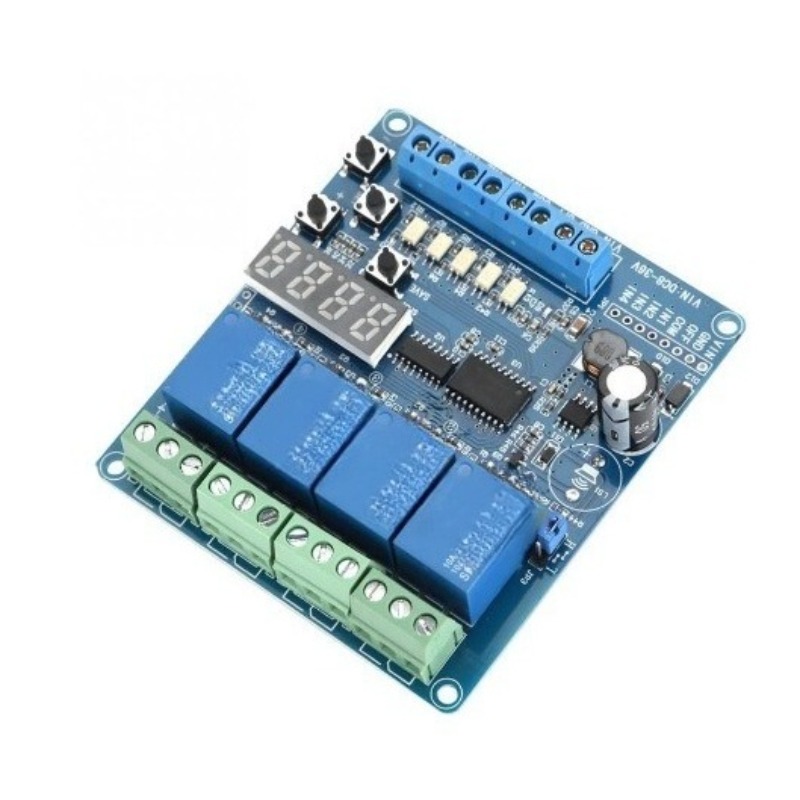 4 채널 다기능 릴레이 모듈 8-36V 지연 자동 잠금 - Useful Diy Electronics Projects 리뷰 및 가격