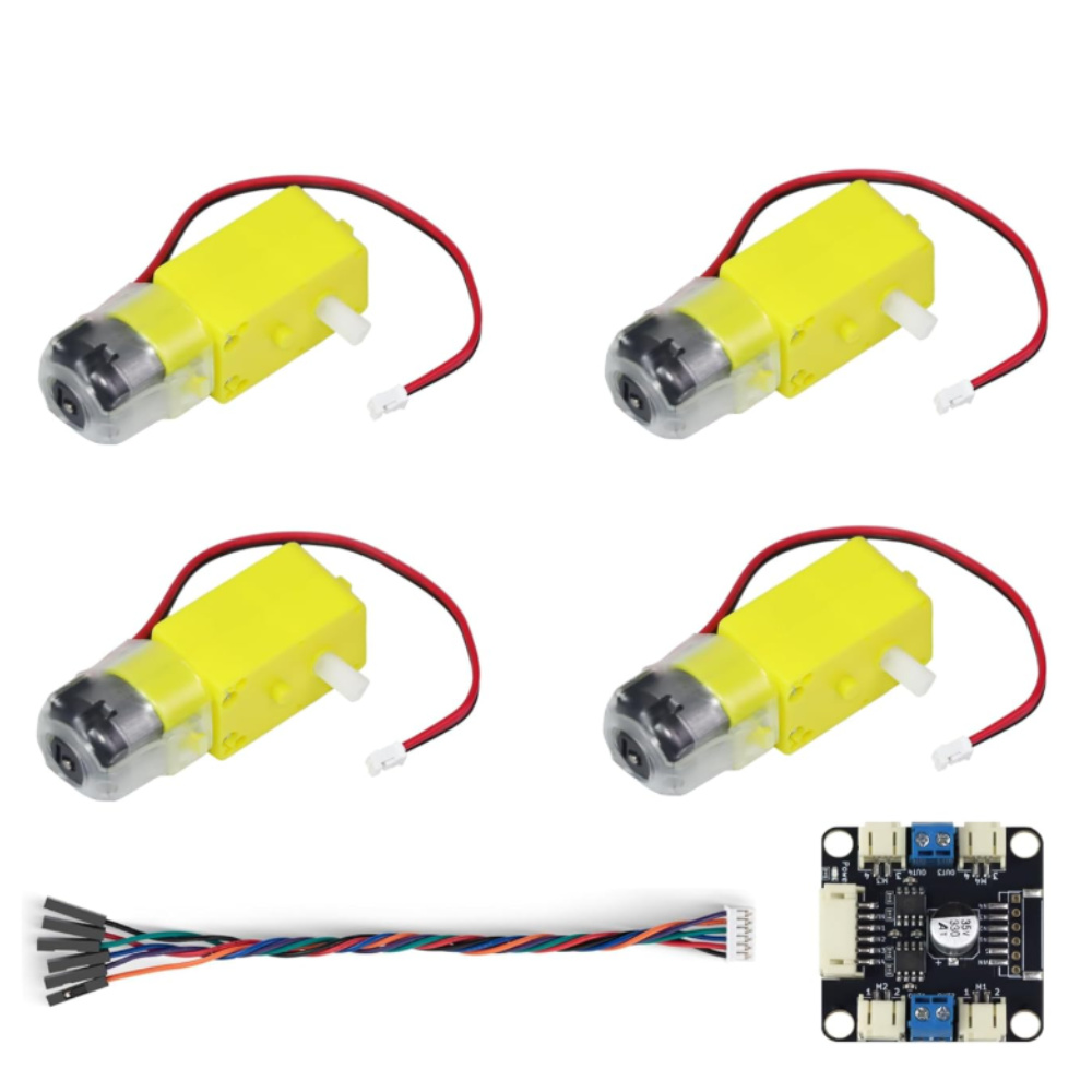 4 TT 모터 및 드라이버 키트 4 DC 모터 L298 - L298N Motor Driver 리뷰 및 가격