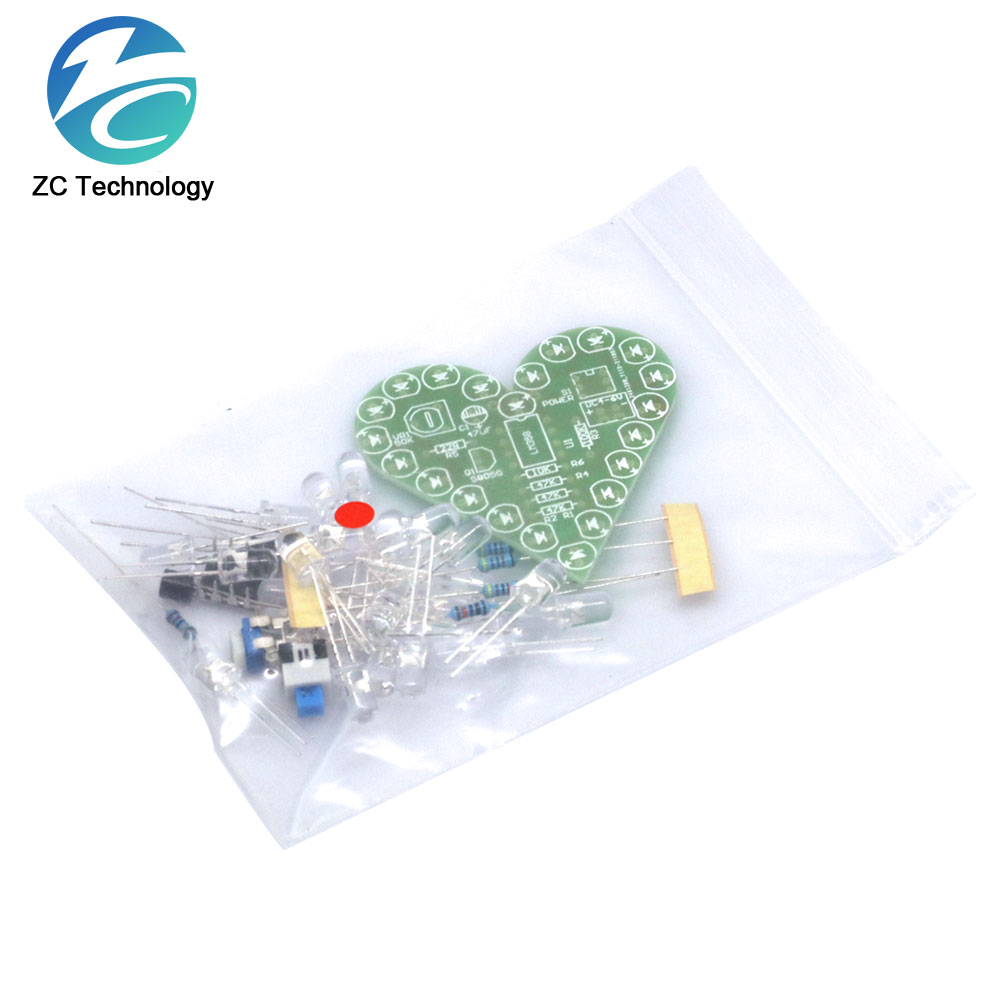 DIY 키트 심장 모양 호흡 램프 키트, DC 4V-6 - Diy Home Electronics Projects 리뷰 및 가격