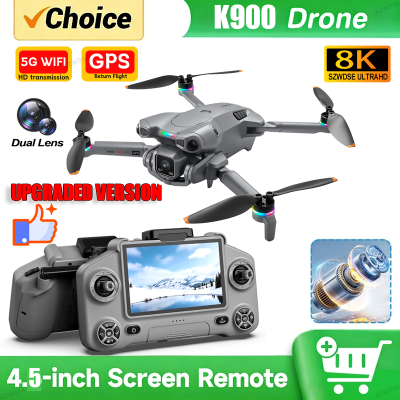 새로운 K900 MAX GPS 드론, 4K 전문가용 H - Diy Drone Electronics 리뷰 및 가격