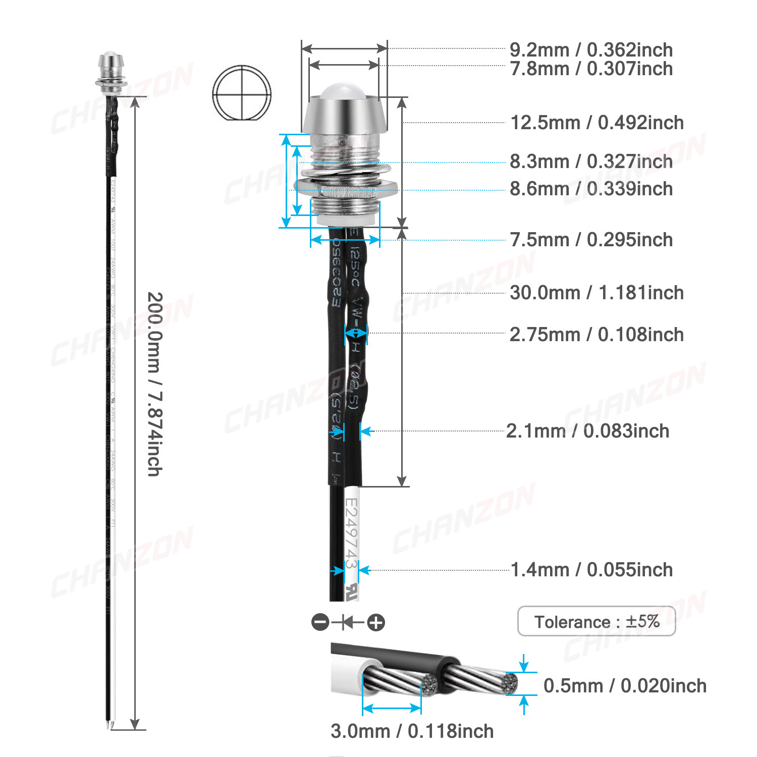 5mm 미리 배선된 LED 키트 12V 확산 발광 다이 - Hobby Diy Electronics Kit 리뷰 및 가격