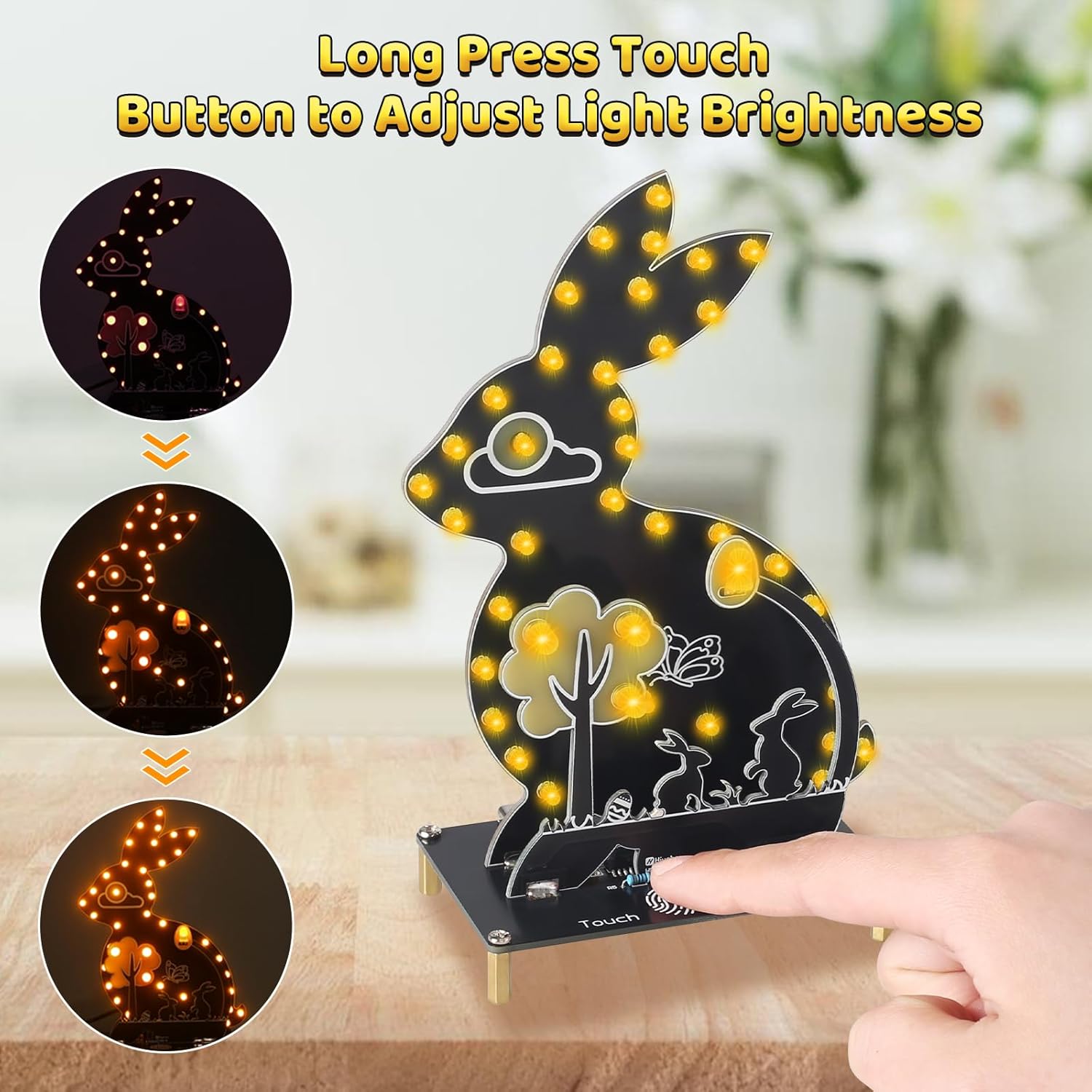 DIY 토끼 납땜 연습 키트 전자 토끼 야간 조명 터치 - Diy Electronics Kits For Kids 리뷰 및 가격