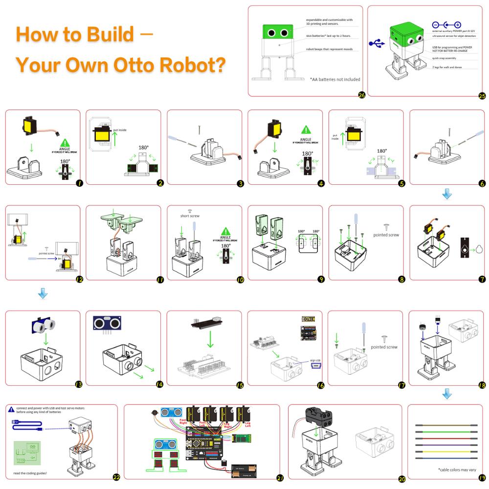 Arduino Nano OTTO 로봇 메이커용 Keye - Diy Home Electronics Projects 리뷰 및 가격