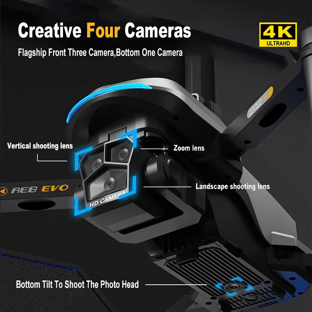 AE8 EVO 드론 4K 프로페셔널 5G GPS HD  - Diy Drone Electronics 리뷰 및 가격