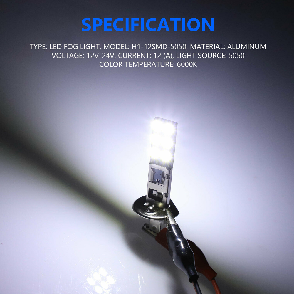 2개/세트 자동차용 신형 H1-12SMD-5050 60 - Led Assortment Kit 리뷰 및 가격