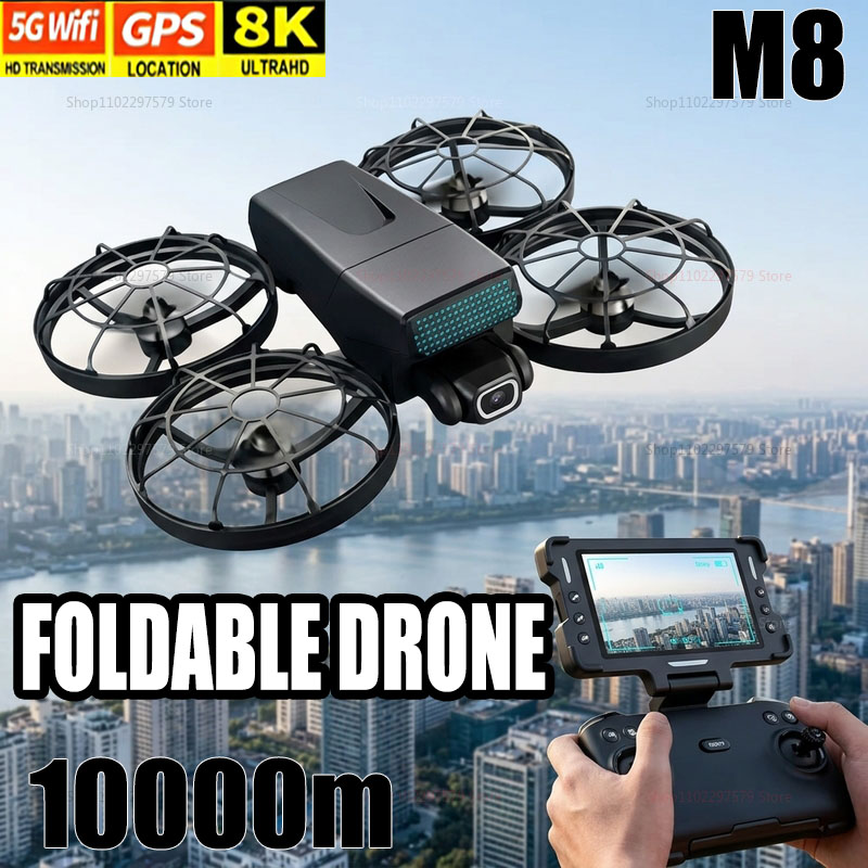 새로운 드론 M8 GPS 8K 프로페셔널 HD 360  - Diy Drone Electronics 리뷰 및 가격