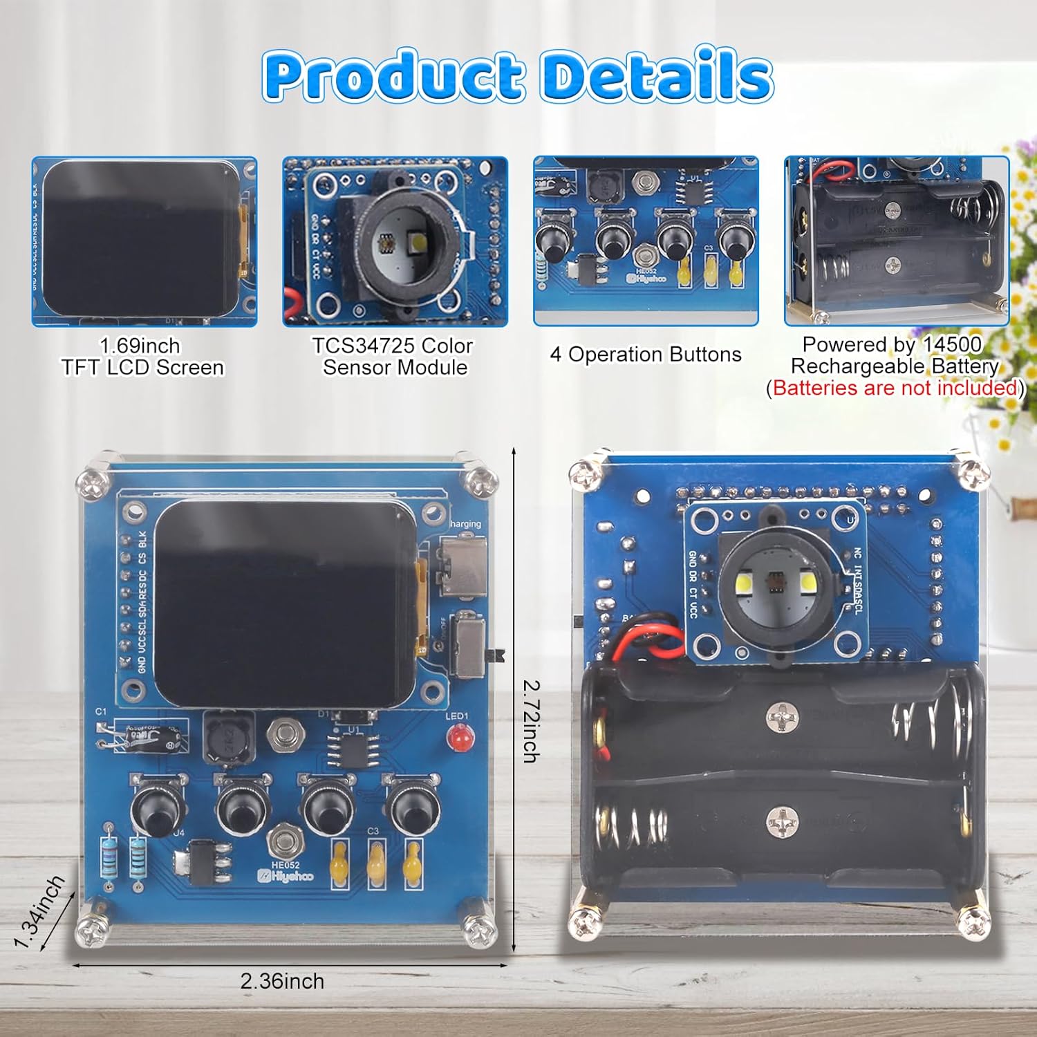 TCS34725 센서가 포함된 DIY 색상 인식 납땜  - Diy Electronics Kits For Kids 리뷰 및 가격