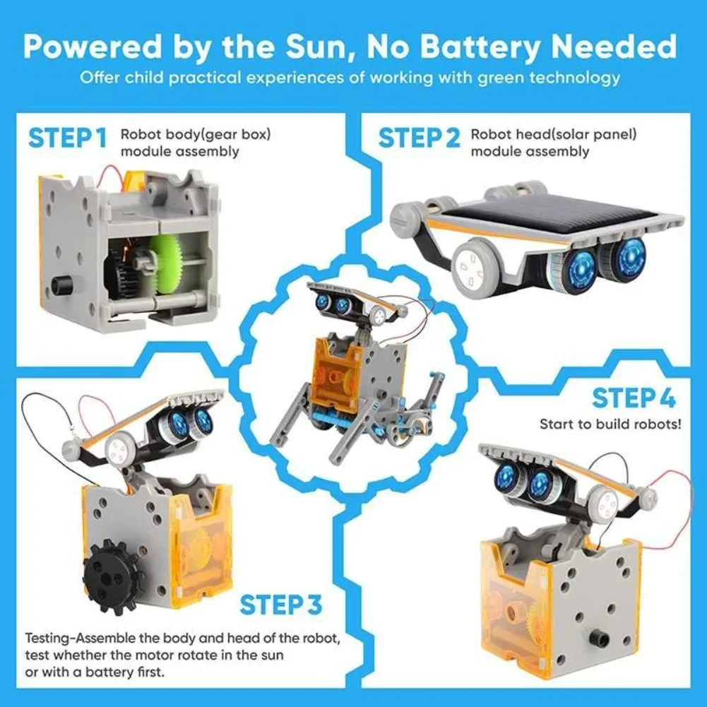 13 in 1 태양열 구동 로봇 과학 키트 DIY 빌딩 - Diy Electronics Kits For Kids 리뷰 및 가격