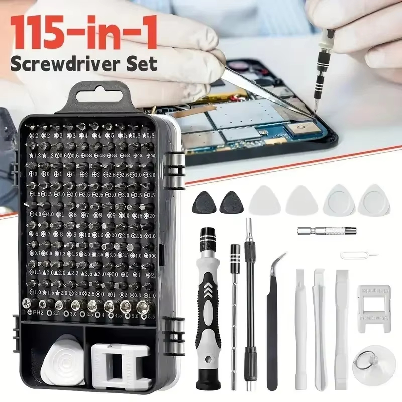 115-in-1 정밀 드라이버 세트(자석 비트 포함)  - Diy Home Electronics Projects 리뷰 및 가격