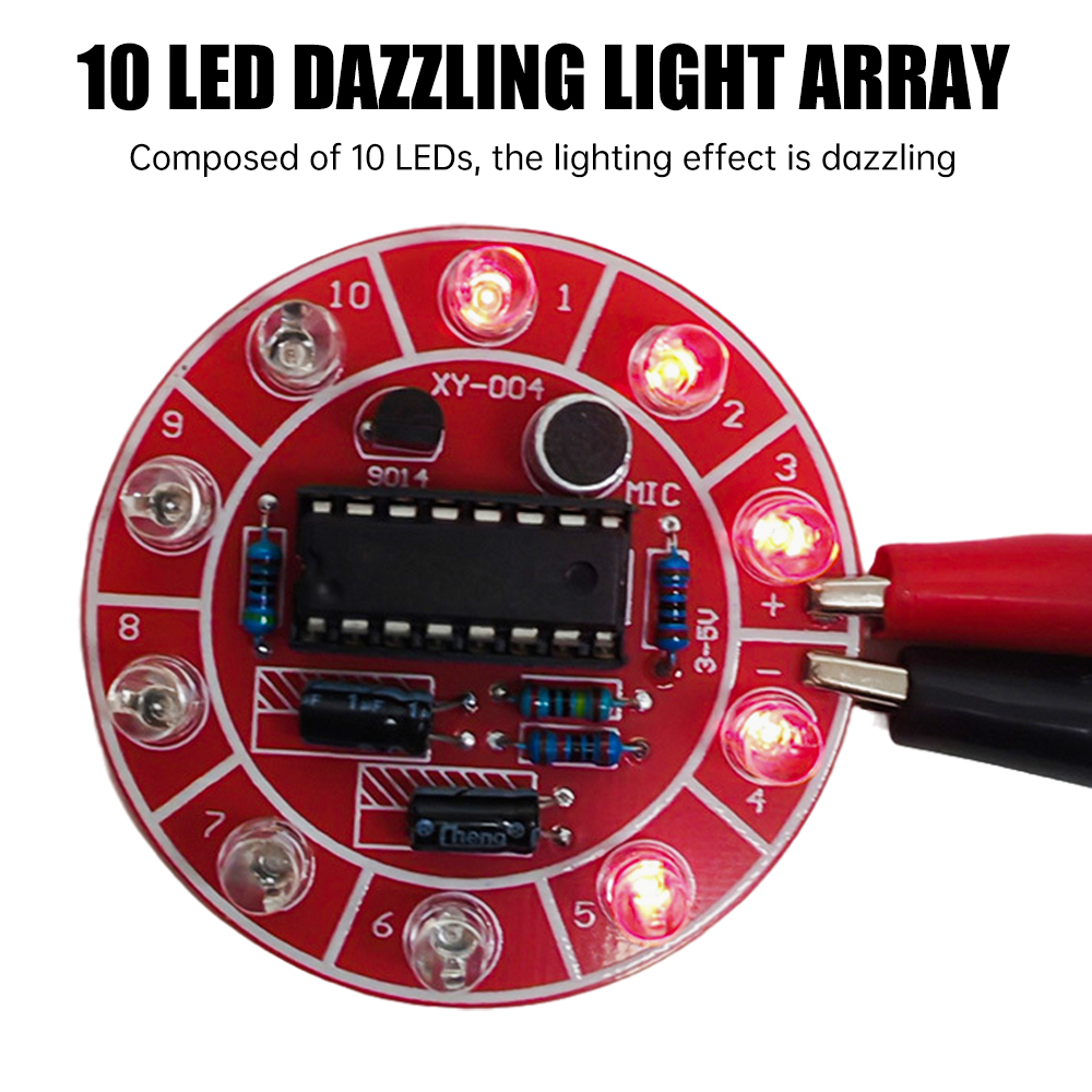 3~5V DC 음성 제어 회전식 LED 러닝 라이트,  - Diy Electronics Kits For Kids 리뷰 및 가격