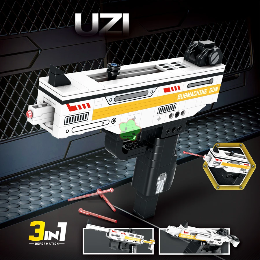 기술 빌딩 블록 장난감 총 전갈 Uziel 기관단총 매 - Diy Electronics For Adults 리뷰 및 가격